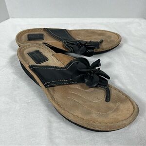 Clarks Artisan Women’s Black Leather Sandals Size 11M